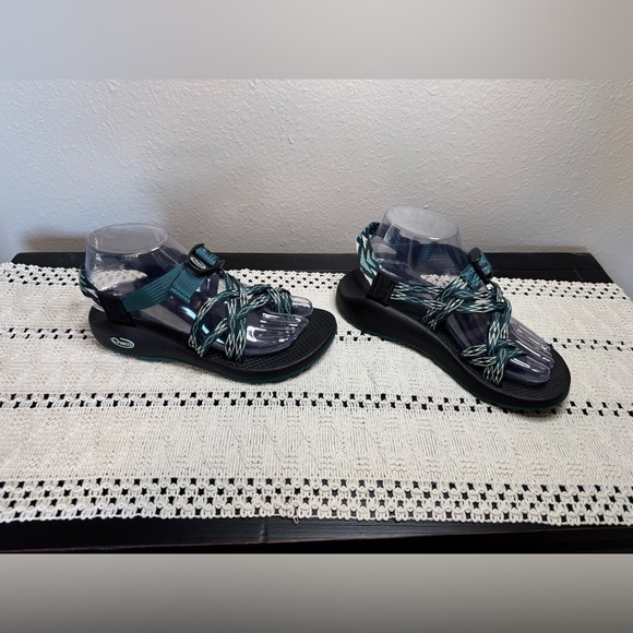 Chaco Women’s Teal and Black Strappy Sandals - Picture 2 of 5